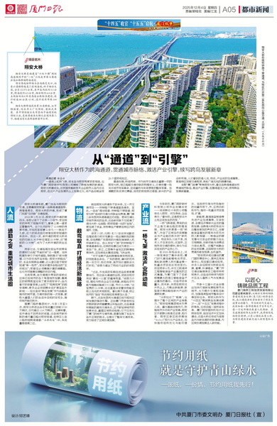 1205【集團(tuán)黨辦】廈門(mén)日?qǐng)?bào)：從“通道”到“引擎”翔安大橋作為跨海通道，貫通城市脈絡(luò)、激活產(chǎn)業(yè)引擎，續(xù)寫(xiě)跨島發(fā)展新章_調(diào)整大小.jpg